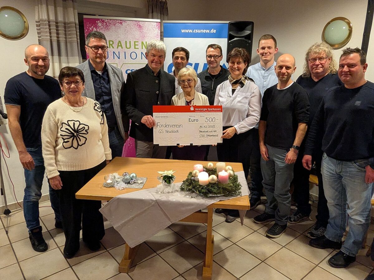 Weihnachtsfeier der CSU/FU/JU Neustadt/WN unter dem Motto „Teilen und Helfen“