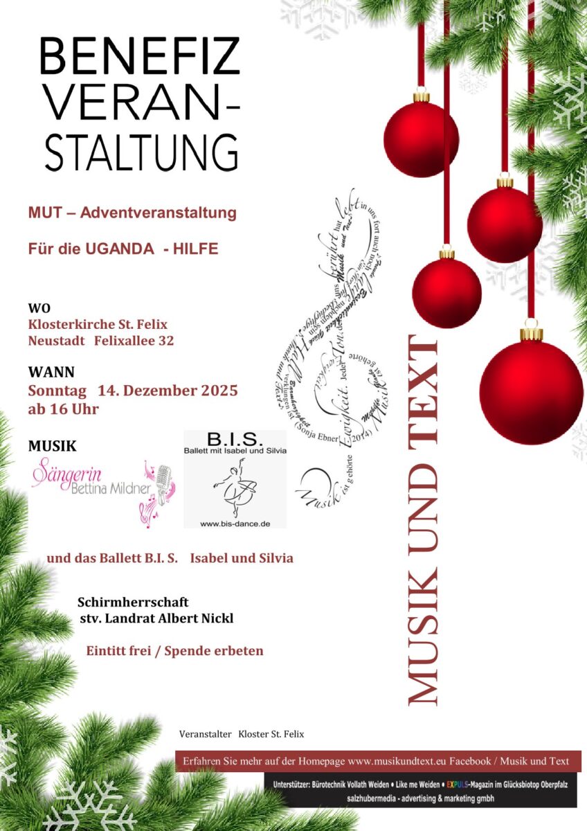 MUT - Benefiz für die Uganda Hilfe vom Kloster St. Felix