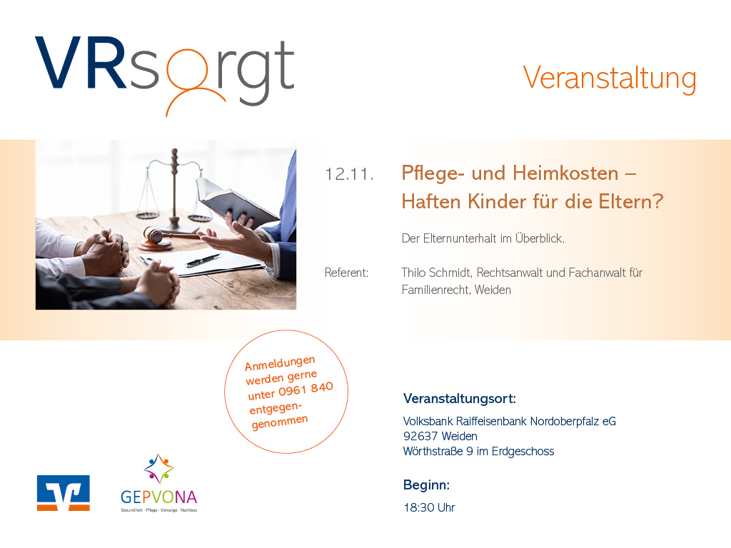 Pflege- und Heimkosten - Haften Kinder für die Eltern?