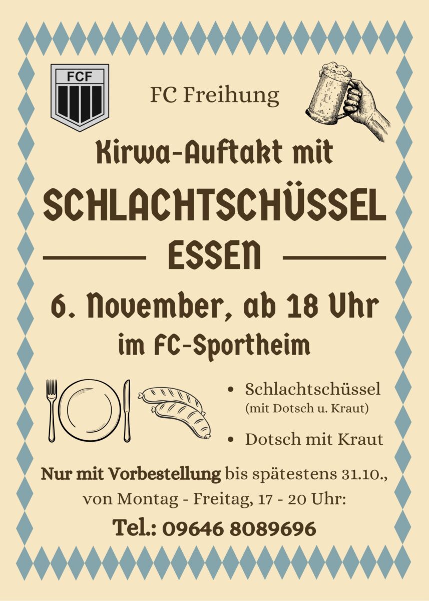 Schlachtschüsselessen zum Kirwaauftakt