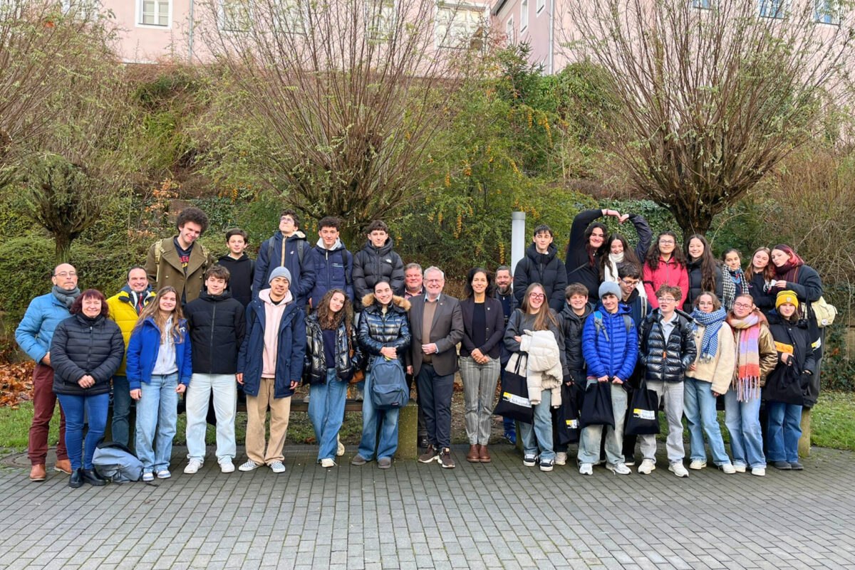 Schülerinnen und Schüler aus Libourne zu Gast in Schwandorf