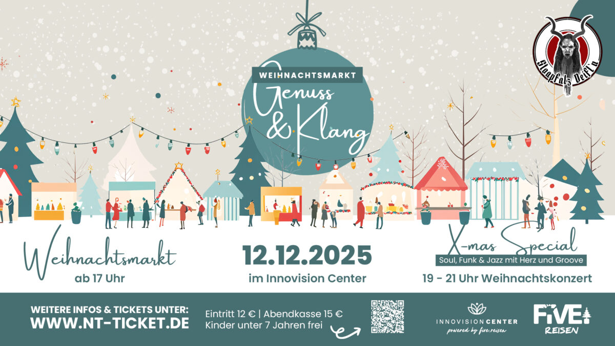 🎄 Genuss & Klang – Der gemütliche Weihnachtsmarkt im Innovision Center 🎶