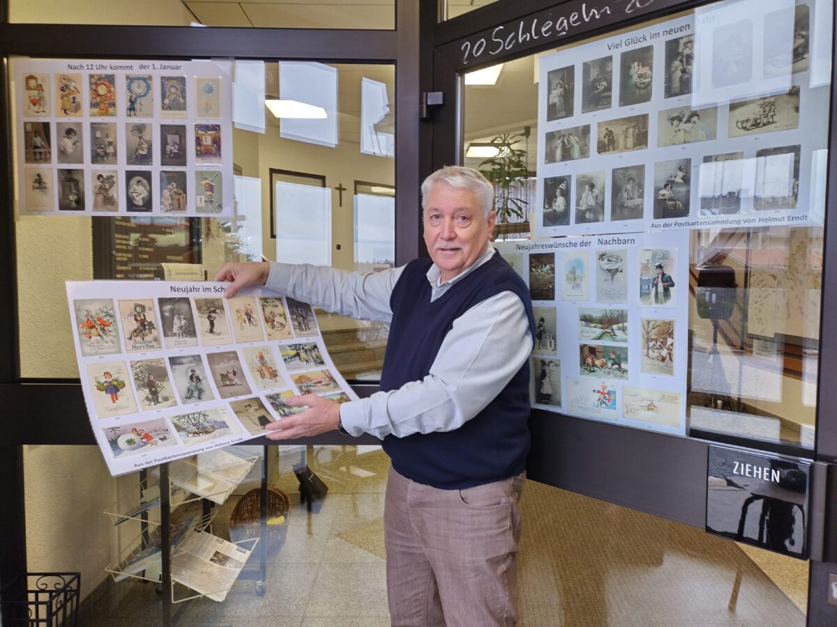 Helmut Erndt zeigt rund 11.000 Postkarten in Flossenbürg