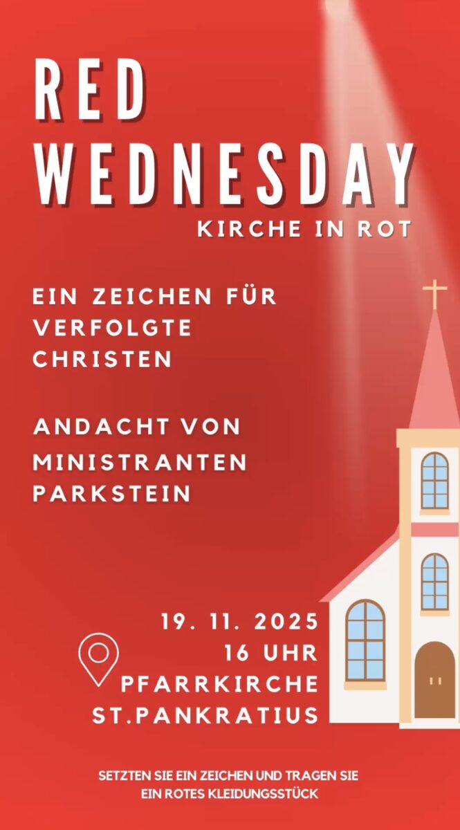 Red Wednesday - Solidarität mit verfolgten Christen
