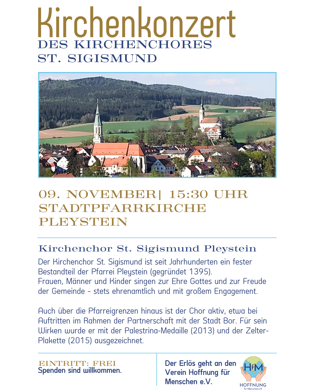 Kirchenkonzert des Kirchenchores St. Sigimund