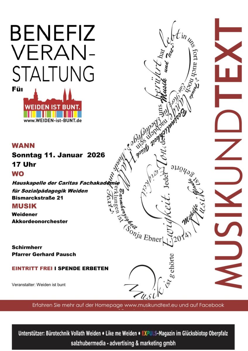 MUT - Benefiz für Weiden ist bunt