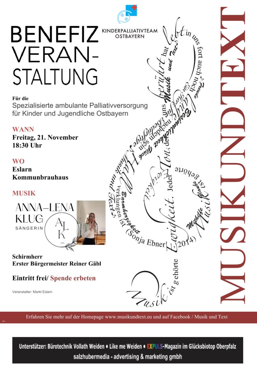 MUT - Benefiz für die spezialisierte ambulante Palliativversorgung für Kinder und Jugendliche Ostbayern