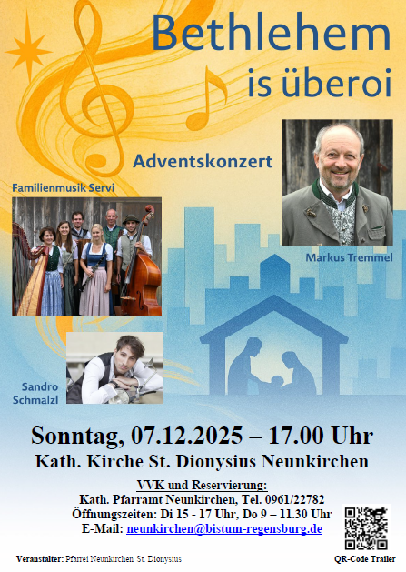 Adventskonzert "Bethlehem is überoi"