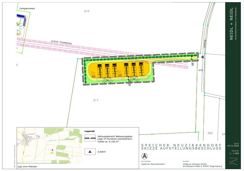 Grünes Licht für Großbatteriespeicher bei Kirchenthumbach