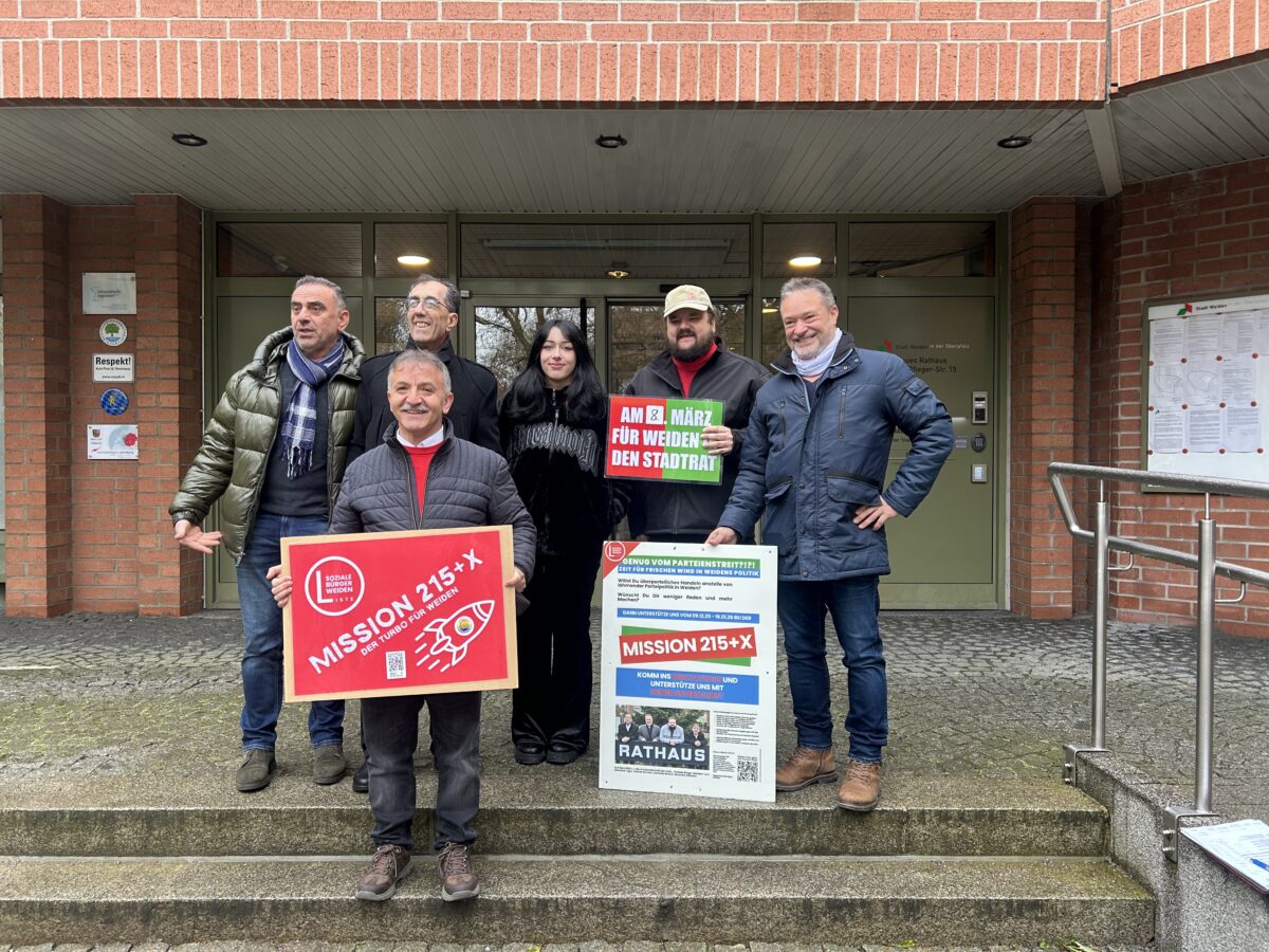 Liste "Soziale Bürger Weiden" sammelt  Unterschriften für Wahlantritt