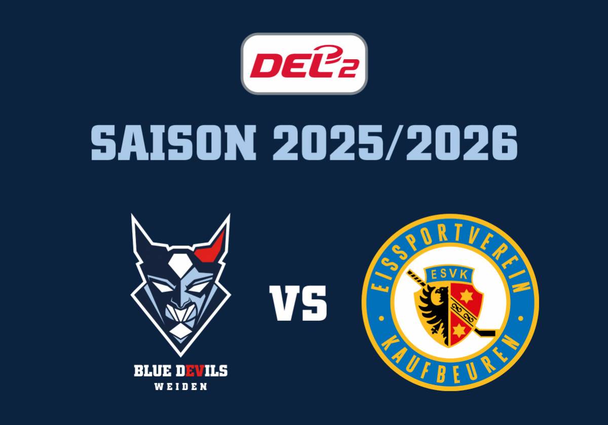 Spitzenspiel in Weiden: Blue Devils Weiden vs. ESV Kaufbeuren