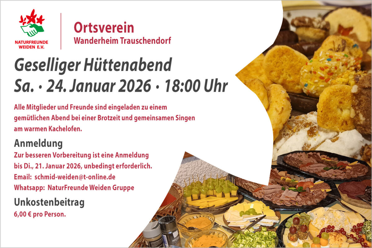 Geselliger Hüttenabend