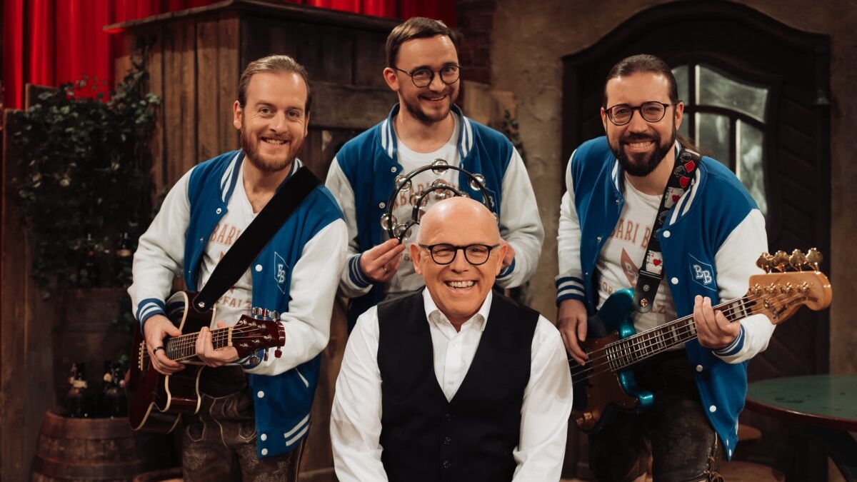 Barbari Bavarii aus Neustadt feiern TV-Premiere bei Brettl-Spitzen am 11. Januar