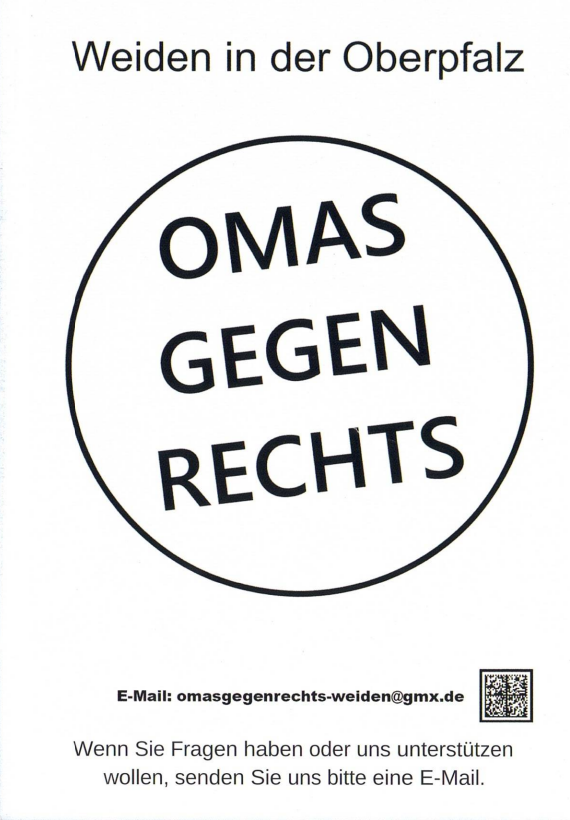 Omas gegen Rechts rufen Weiden zum Schulterschluss gegen Rechtsextremismus