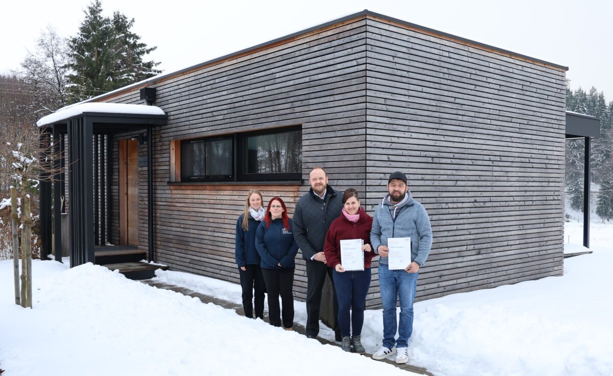 Fünf Sterne für Modulhäuser Maurer in Georgenberg bestätigt