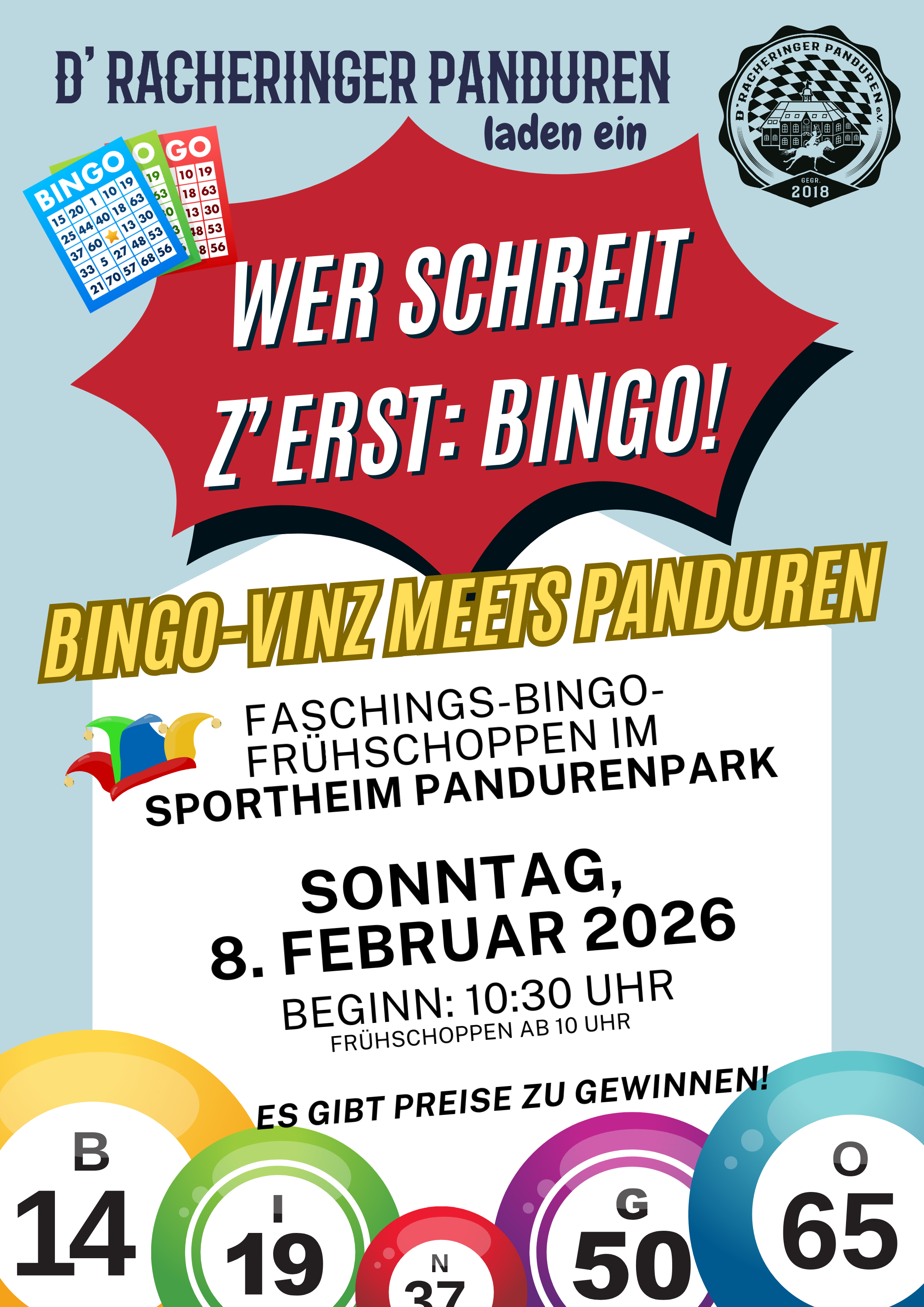 Faschings-Bingo-Frühschoppen in Raigering