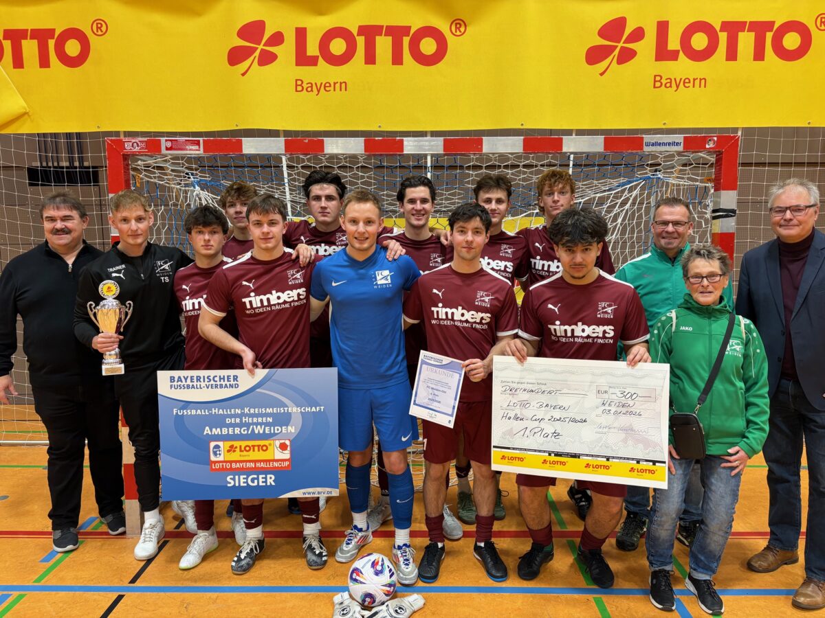 FC Weiden-Ost gewinnt "LOTTO Bayern Hallencup" in Weiden