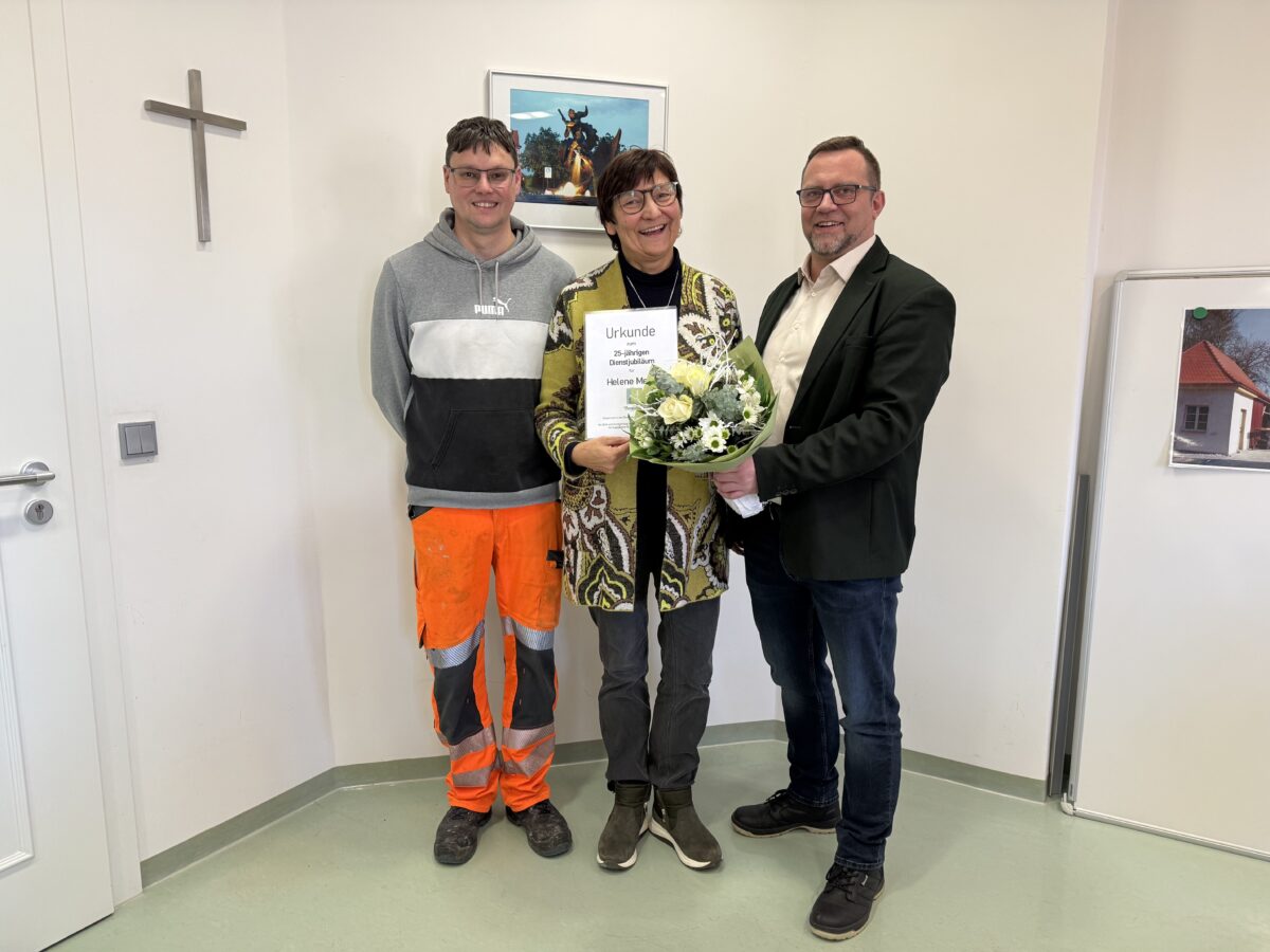 Helene Meier feiert 25 Jahre bei den Stadtwerken in Burglengenfeld