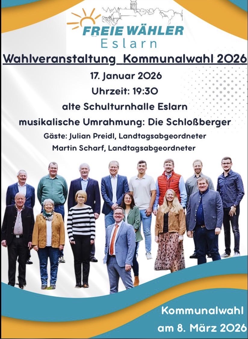 Wahlveranstaltung der Freien Wählergemeinschaft Eslarn
