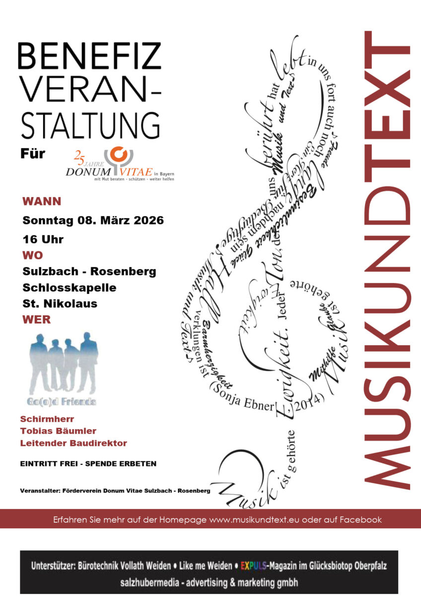 MUT - Benefiz in Sulzbach - Rosenberg für Donum Vitae