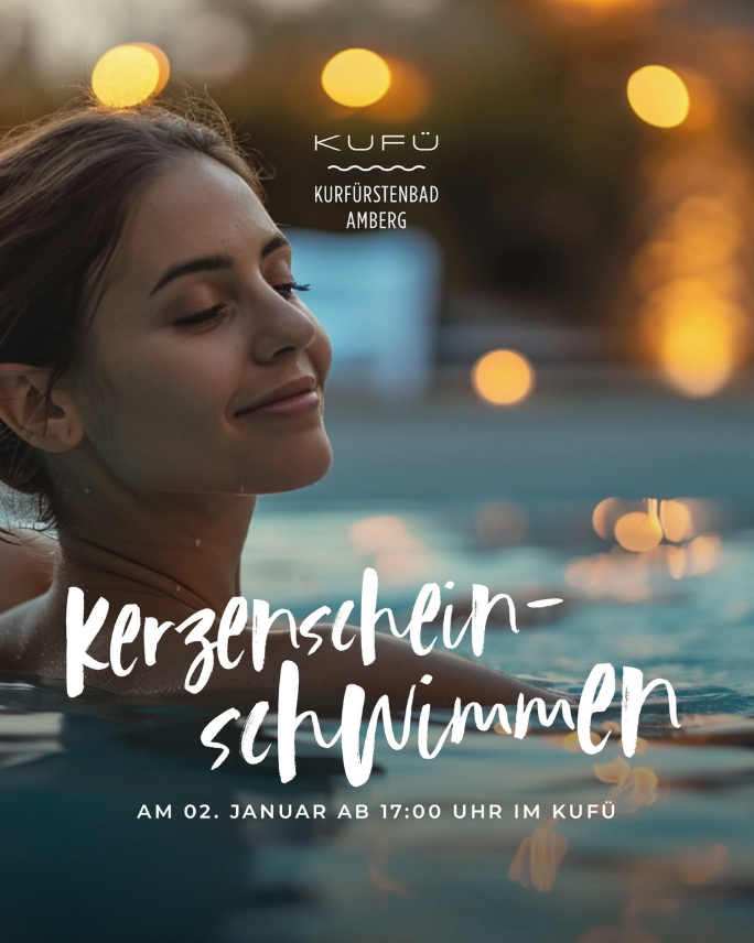 Kerzenscheinschwimmen im Kurfürstenbad Amberg