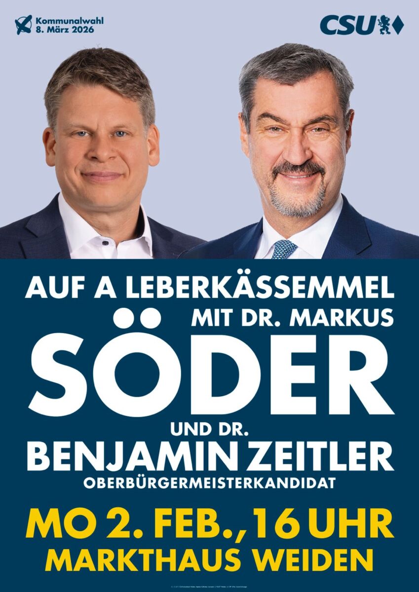 Besuch von Ministerpräsident Söder in Weiden