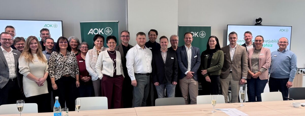 AOK Nordoberpfalz ehrt Dienstjubilare in Weiden