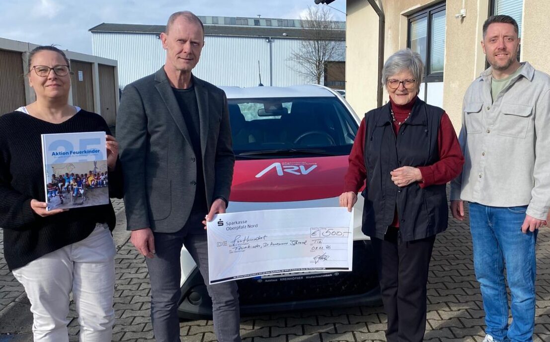 ARV Oberpfalz spendet für Feuerkinder in Tirschenreuth