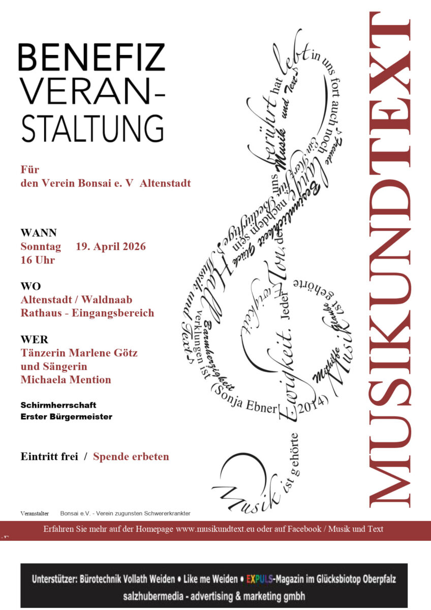 MUT - Benefiz in Altenstadt / Waldnaab für den Verein Bonsai e. V.