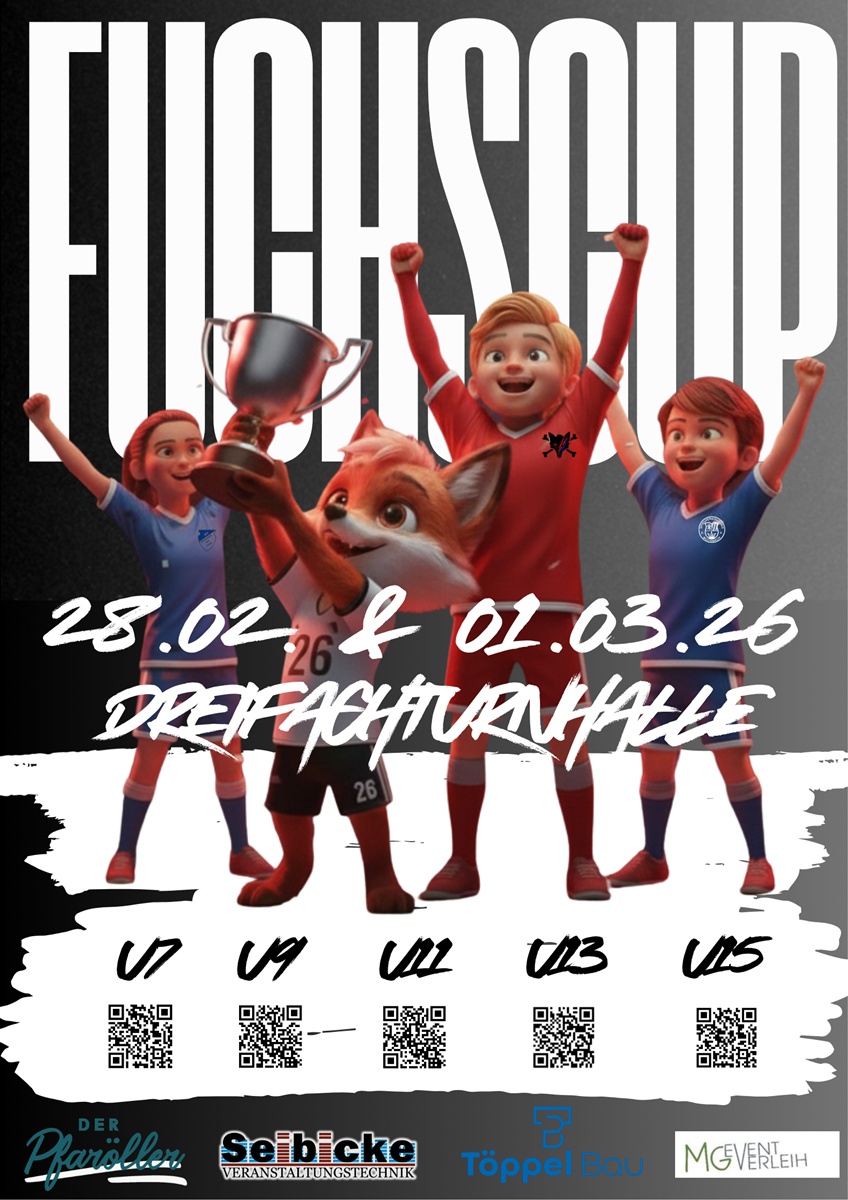 FuchsCup Hallenturniere: Wanderpokal-Premiere und „Bananenflanke“ bei der SG SpVgg Vohenstrauß