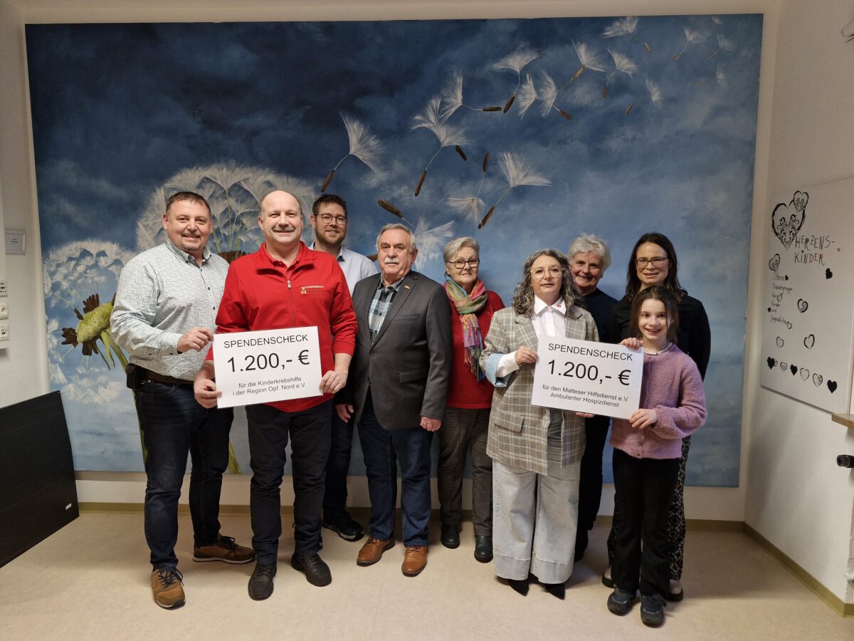 Benefizkonzert in Störnstein sammelt 2.400 Euro für Kinderkrebshilfe und Hospiz