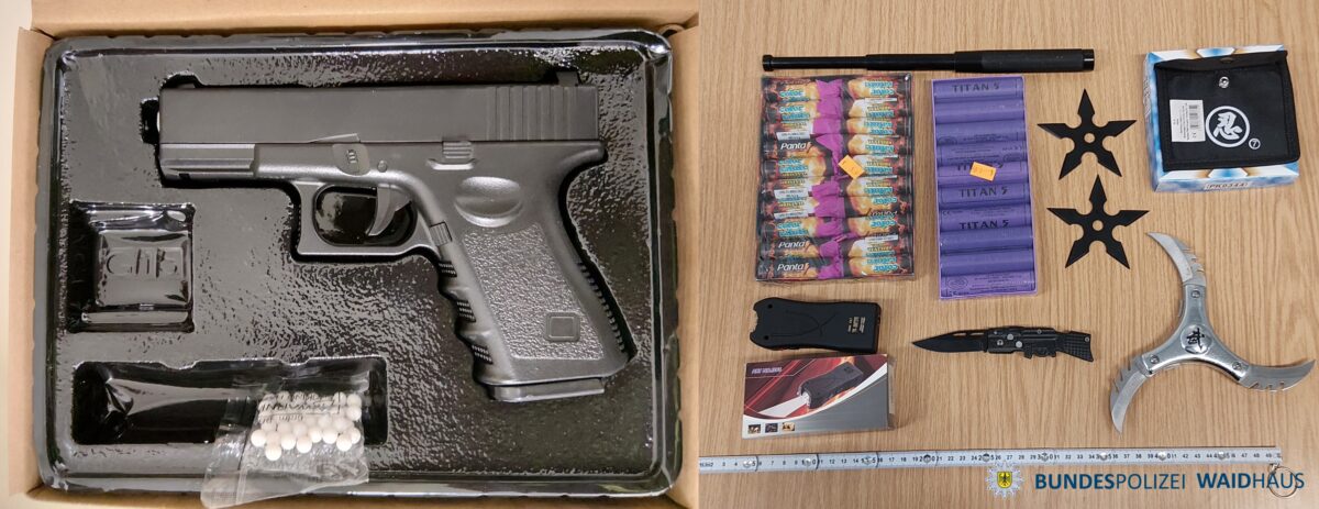 Bundespolizei stellt in Waidhaus und Waldsassen Waffen und Drogen sicher