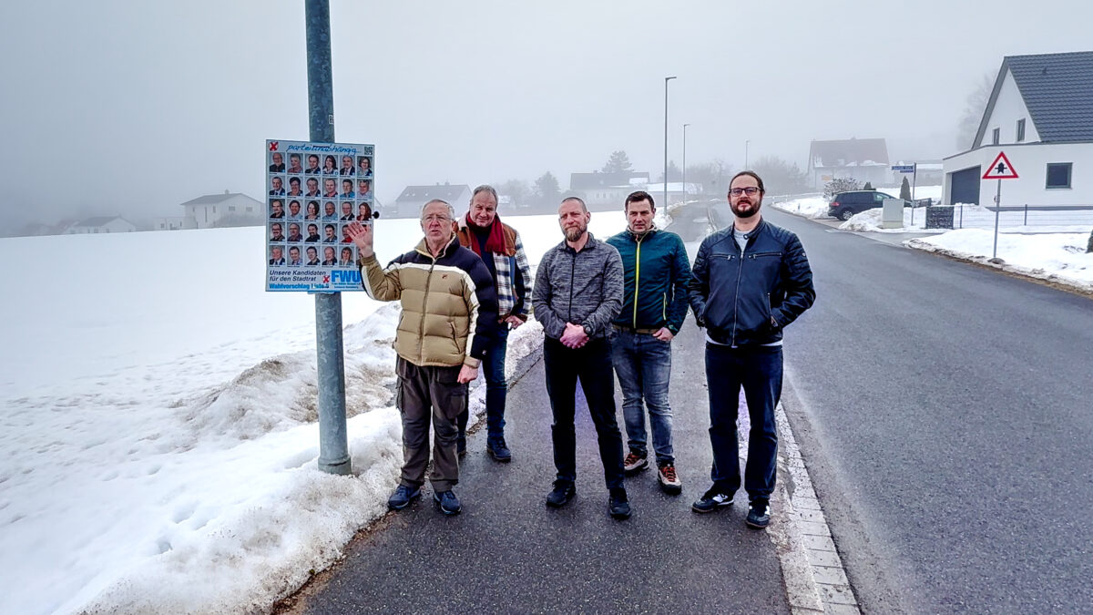 FWU verzichtet auf Wahlplakate, spendet in Sulzbach-Rosenberg an Vereine