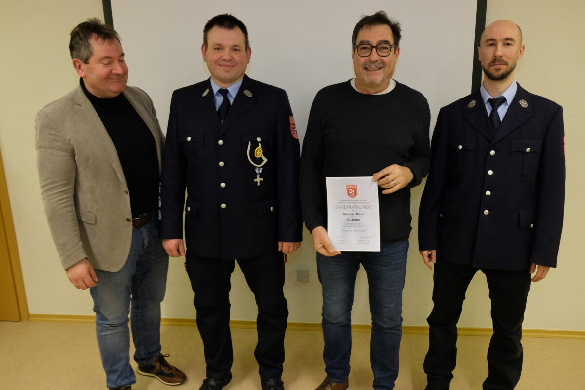 Feuerwehr in Vorbach mit 26 Einsätzen und 577 Stunden 2025