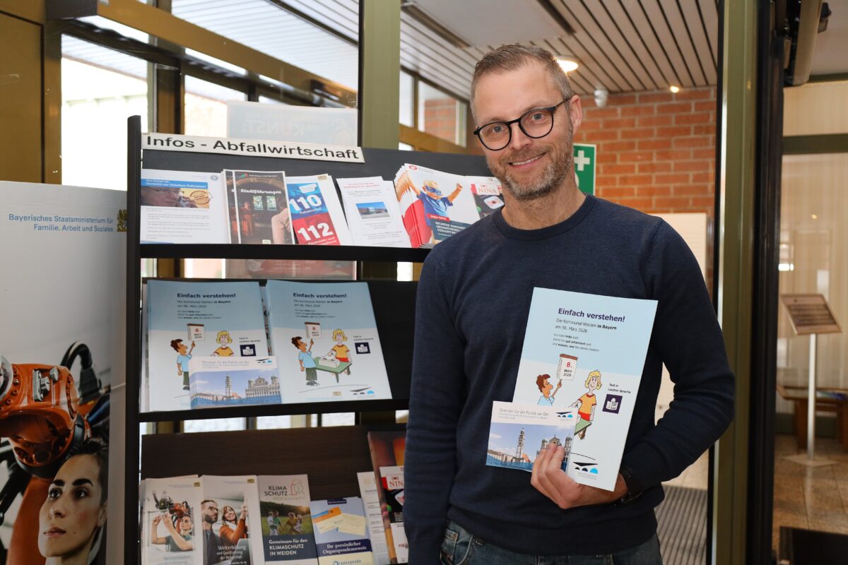 Kommunalwahl 2026: Infobroschüren im Rathaus Weiden und online erhältlich