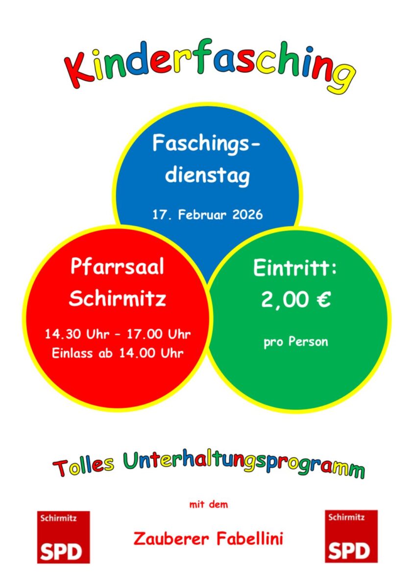 Kurz notiert: Schirmitz - Kinderfasching