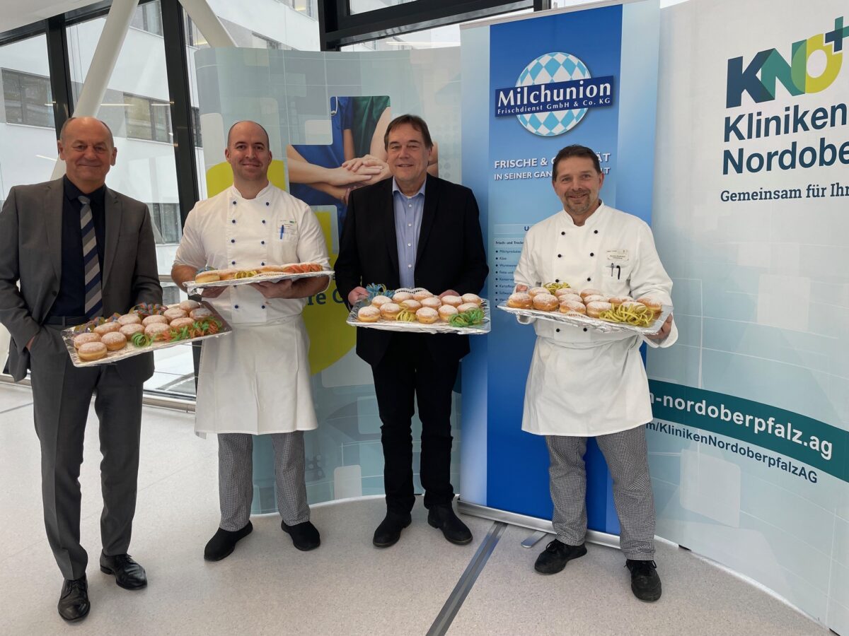 Milchunion Weiden spendiert 3.000 Krapfen für Kliniken Nordoberpfalz