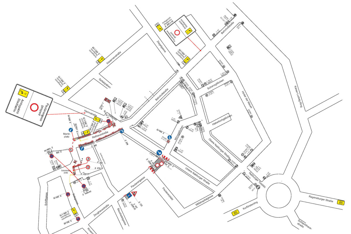 Paulanergasse in Amberg wird wegen Kanalsanierung gesperrt