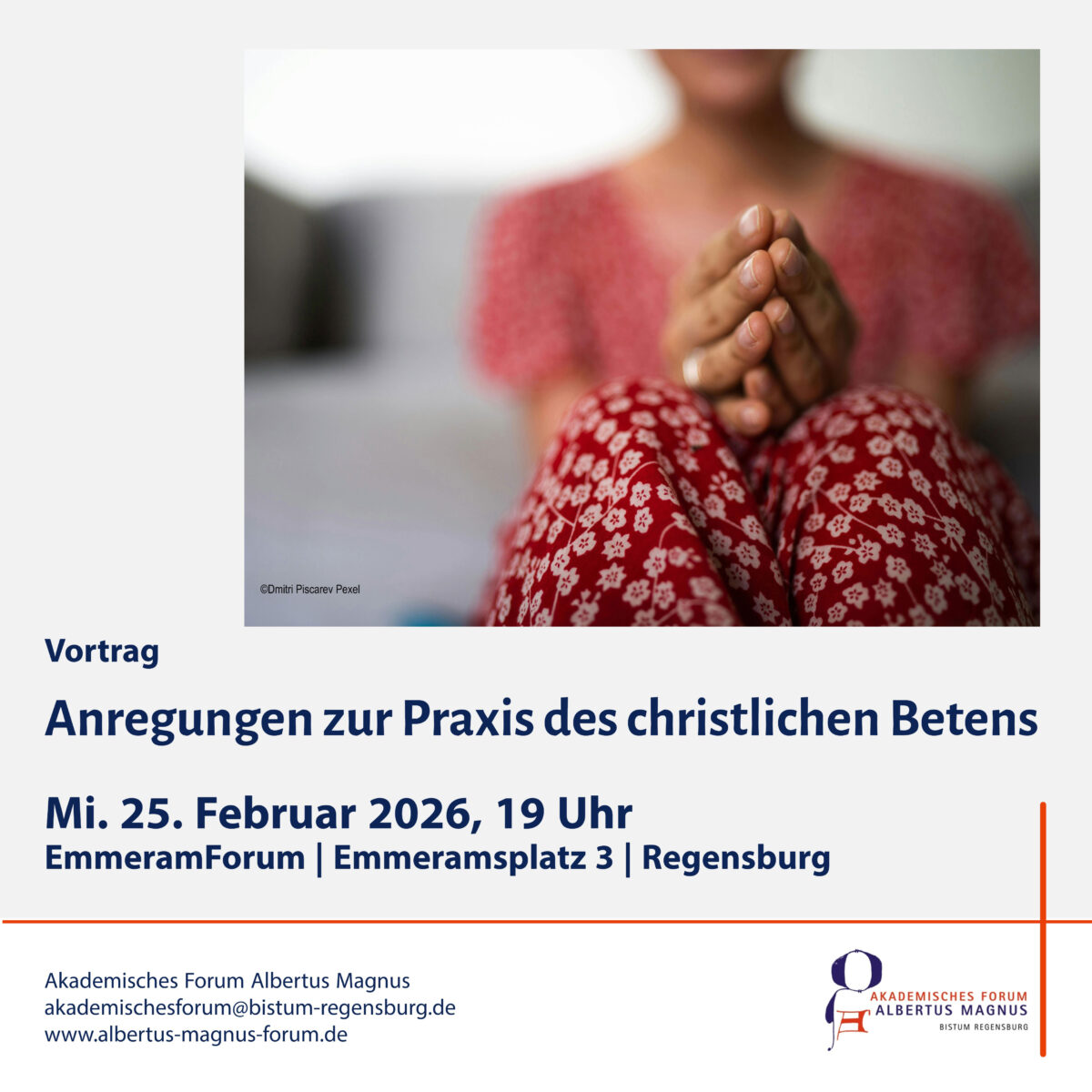 Vortrag "Anregungen zur Praxis des christlichen Betens"