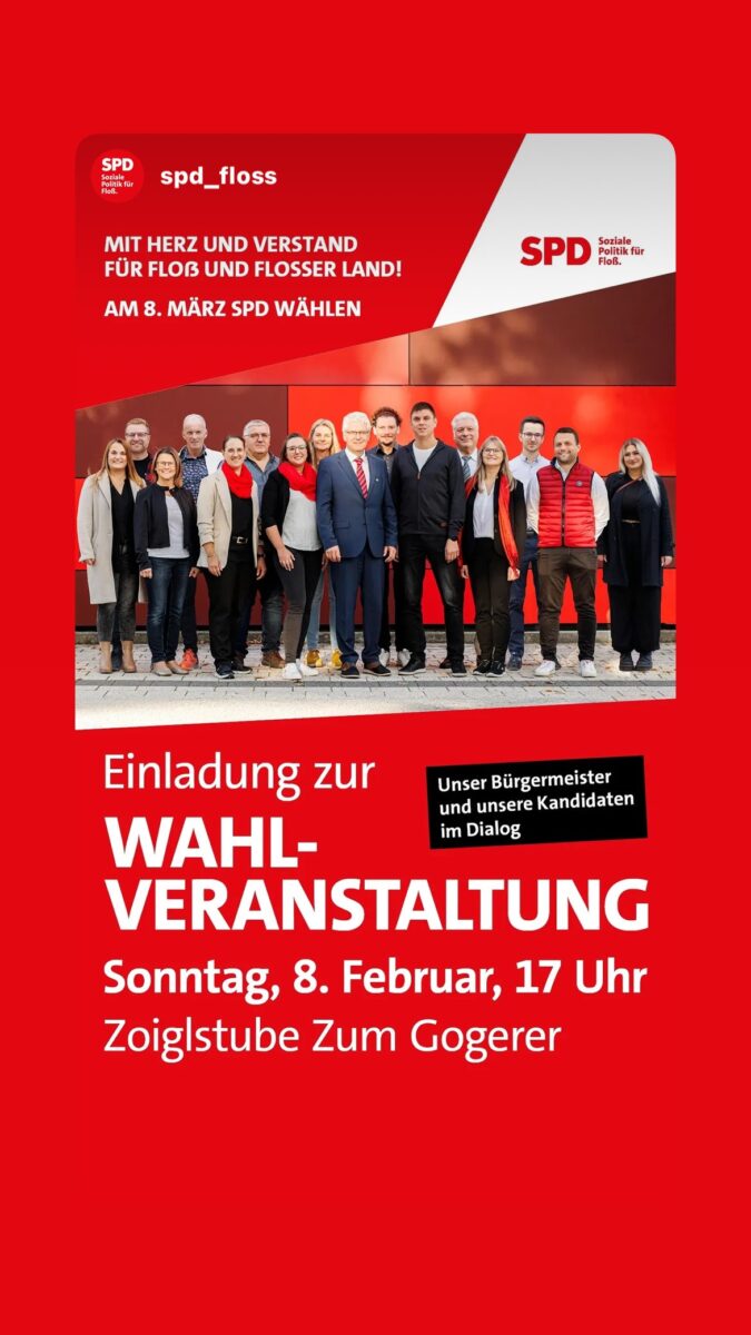 Wahlveranstaltung der SPD Floß