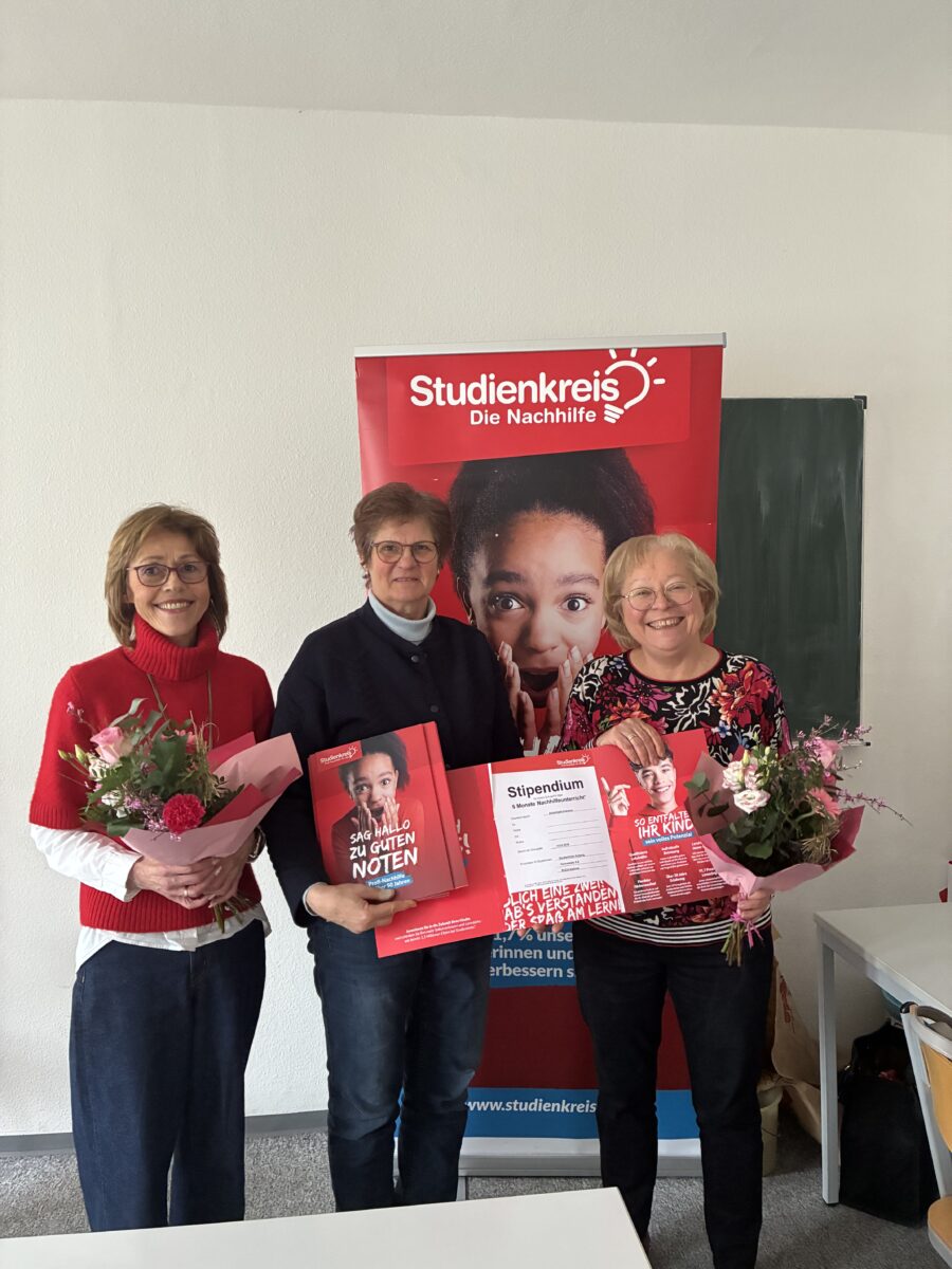 Studienkreis spendet in Amberg fünf Nachhilfestipendien und feiert 40 Jahre