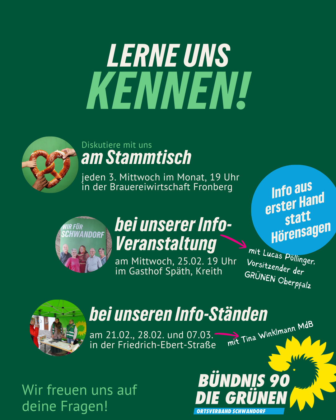 Info-Stand der GRÜNEN zur Stadtratswahl