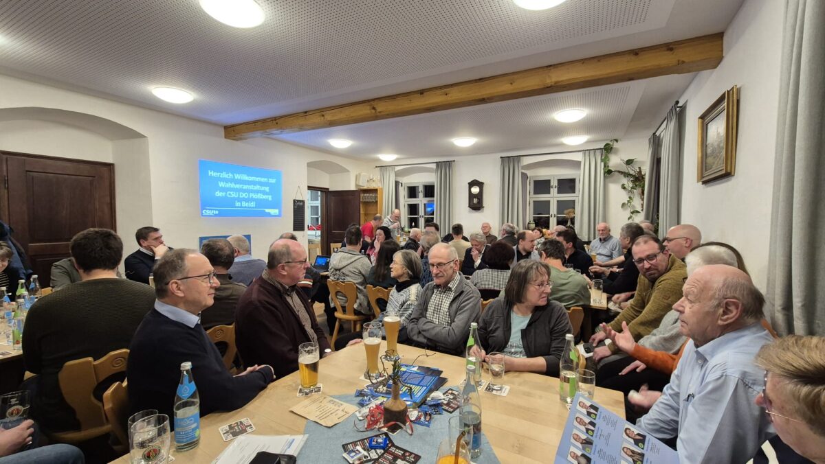 Wahlkampfabschluss der CSU in Plößberg