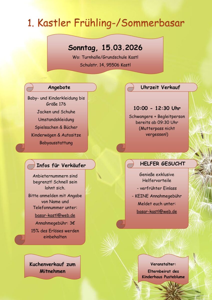 Kinderbasar in Kastl