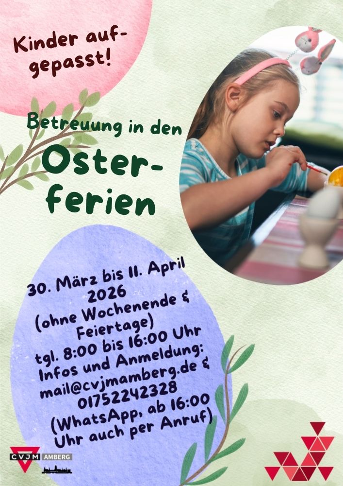 Osterferienbetreuung in Amberg ausgebucht, Warteliste offen