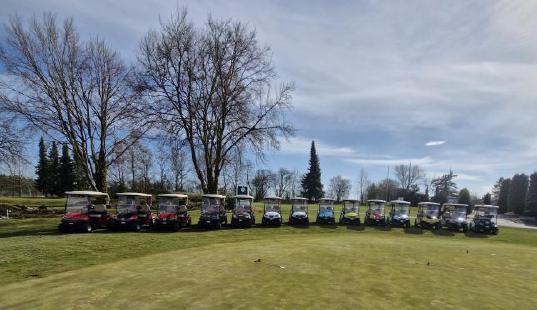 Neue Folierungen machen Golfcarts in Schmidmühlen zu Hinguckern