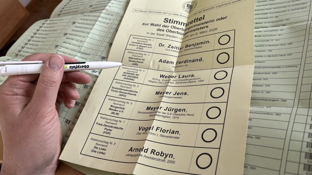 Stadt Weiden: Hier gibt es am Sonntag die Wahlergebnisse - Rund 32.750 Weidener stimmen ab