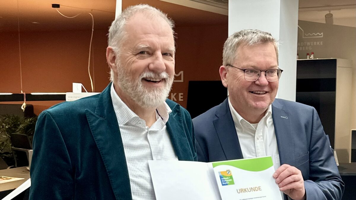 Erneute Auszeichnung im Umweltpakt Bayern für Stadtwerke in Amberg
