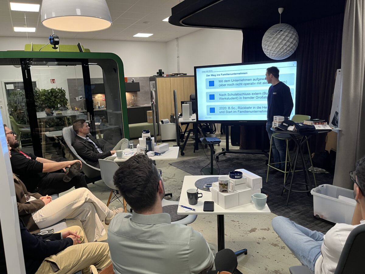 Von der Betonmischanlage zum digitalen Mittelstand: Simon Wolf beim YoungLeader MeetUp in Kemnath