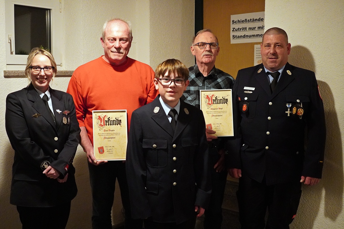 Jahreshauptversammlung der Feuerwehr Hütten mit beeindruckenden Zahlen